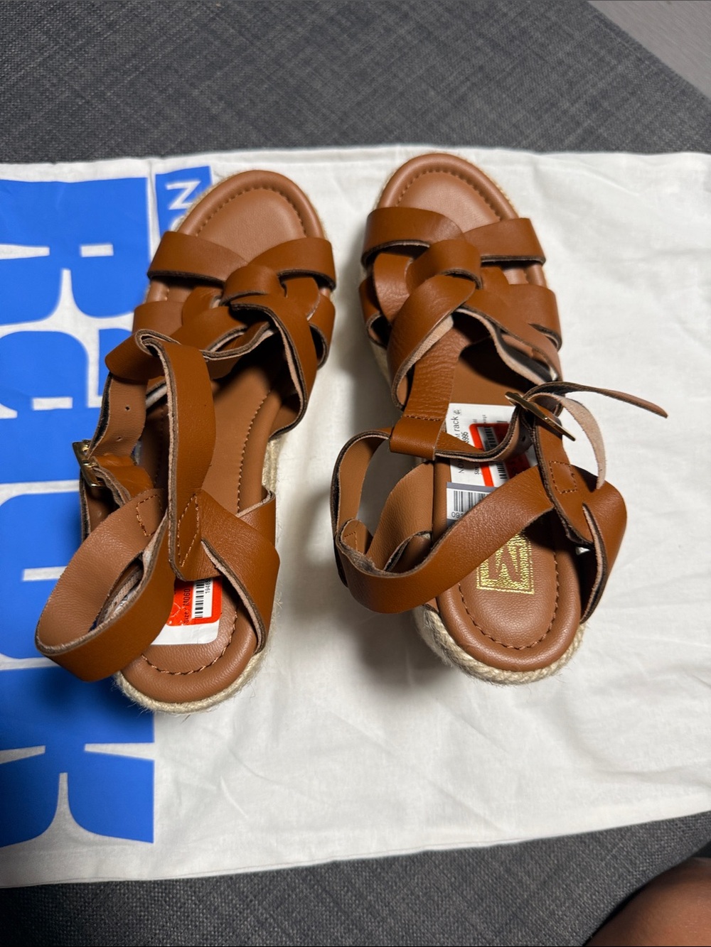 NWT Bruno Magli Estra Espadrille Platform Wedge (AS IS)